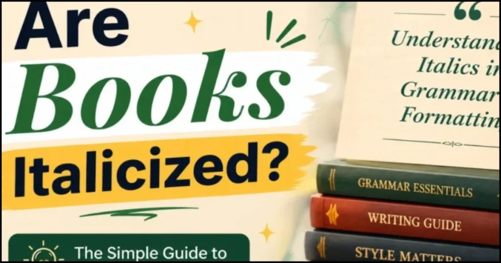 are books italicized
